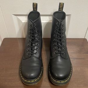 Dr. Martens 1460 Smooth Leather Lace Up Boots, Black